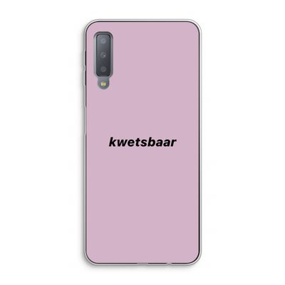 kwetsbaar: Samsung Galaxy A7 (2018) Transparant Hoesje