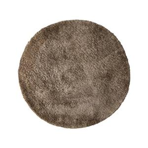 PTMD Jups Brown fabric handwoven carpet round M