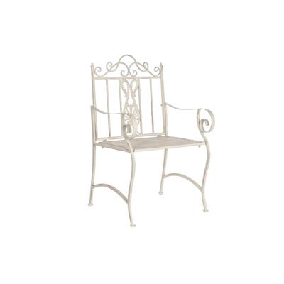 Trädgårdsstol DKD Home Decor Wit Metaal 63,5 x 52 x 98 cm