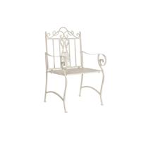 Trädgårdsstol DKD Home Decor Wit Metaal 63,5 x 52 x 98 cm