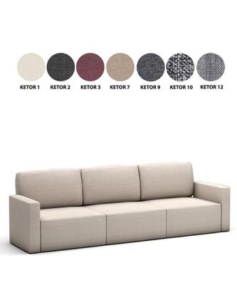 Multimo Bank Royal triple 272 cm - stofkleur Ketor 1