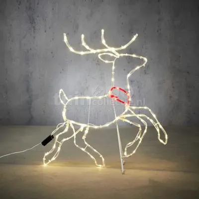 Kerstverlichting Hert 96 LED 56x50cm