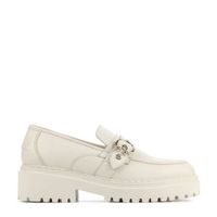 Nubikk Fae Gatsby leren instappers off white - thumbnail