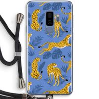 Luipaard: Samsung Galaxy S9 Plus Transparant Hoesje met koord