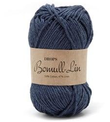 Drops Bomull-Lin Uni Colour 21 Dark-blue