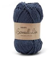 Drops Bomull-Lin Uni Colour 21 Dark-blue