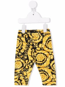 Versace Kids legging Barocco Baby en coton - Noir