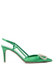 Valentino Garavani escarpins VLOGO 90 mm à bride arrière - Vert