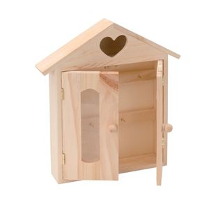 Houten sleutelkastje 26,5 x 19 x 4,5 cm   -