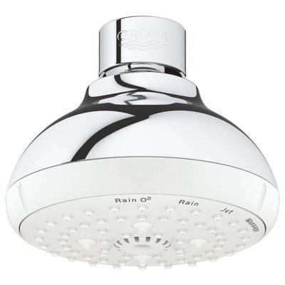 GROHE Tempesta 100 Hoofddouche - 10cm - 4 straalsoorten - chroom/wit 27606001