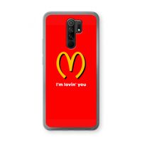 I'm lovin' you: Xiaomi Redmi 9 Transparant Hoesje