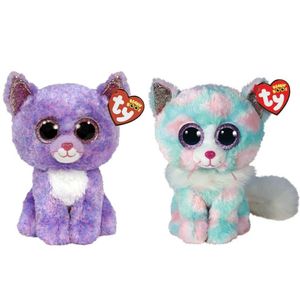 Ty - Knuffel - Beanie Buddy - Cassidy Cat & Opal Cat