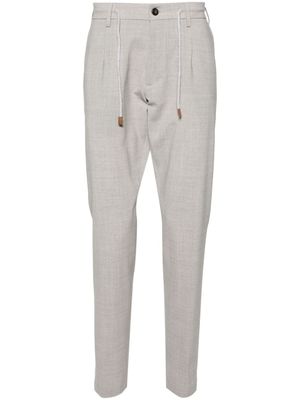 Eleventy pantalon fuselé à lien de resserrage - Gris