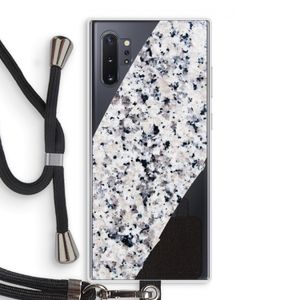 Gespikkelde marmer: Samsung Galaxy Note 10 Plus Transparant Hoesje met koord