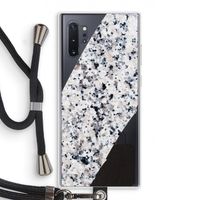 Gespikkelde marmer: Samsung Galaxy Note 10 Plus Transparant Hoesje met koord