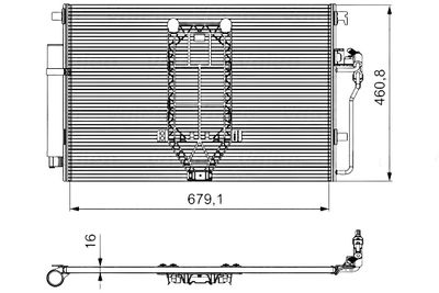 Condensor, airconditioning 812502