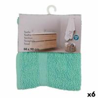 Badhanddoek 50 x 90 cm Turkoois (6 Stuks)