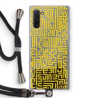 Majorelle Blue Print: Samsung Galaxy Note 10 Transparant Hoesje met koord
