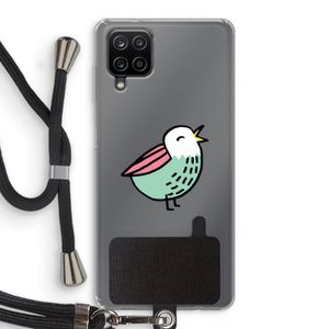 Birdy: Samsung Galaxy A12 Transparant Hoesje met koord