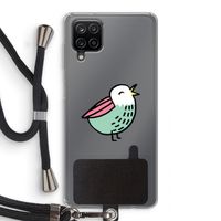 Birdy: Samsung Galaxy A12 Transparant Hoesje met koord