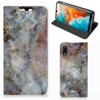 Huawei Y6 2019 Standcase Marmer Grijs - thumbnail