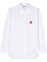 Comme Des Garçons Play chemise à appliqué cœur - Blanc - thumbnail