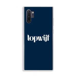 Topwijf Navy: Samsung Galaxy Note 10 Plus Transparant Hoesje