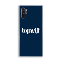 Topwijf Navy: Samsung Galaxy Note 10 Plus Transparant Hoesje