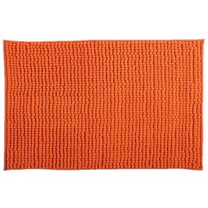 MSV Badkamerkleedje/badmat tapijt - voor op de vloer - oranje - 50 x 80 cm