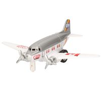 Speelgoed vliegtuigje grijs   -