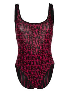 Versace maillot de bain réversible à dos ouvert - Rose