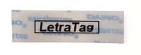 Labeltape Dymo Letratag 12267 plastic 12mm zwart op transp - thumbnail