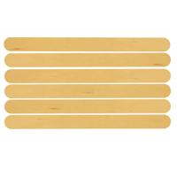 Houten knutselstokjes/ijsstokjes 1x50 naturel 11 cm