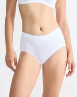 4-pack Basic Midi - dames heup slips (3+1 Gratis) - Heup slips vrouwen - katoenen onderbroeken dames