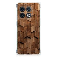 Stevig Telefoonhoesje voor OnePlus 10 Pro Wooden Cubes