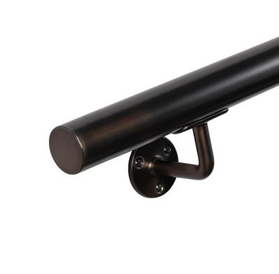 Ronde trapleuning gun metal Ø42,4 mm - per meter