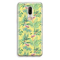 Flamingo party: OnePlus 6 Transparant Hoesje