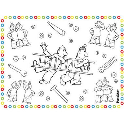 Placemats Kleurplaten Buurman & Buurman (6st)