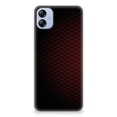 Samsung Galaxy A04e | TPU bumper | Geruit Rood