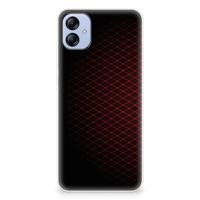 Samsung Galaxy A04e | TPU bumper | Geruit Rood