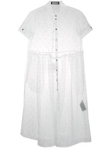 Miaoran robe-chemise à pois - Blanc