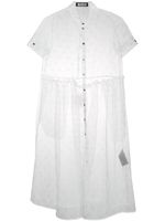 Miaoran robe-chemise à pois - Blanc