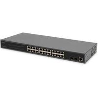 Digitus DN-95359 netwerk-switch Managed L2 Gigabit Ethernet (10/100/1000) Power over Ethernet (PoE) 1U Zwart - thumbnail