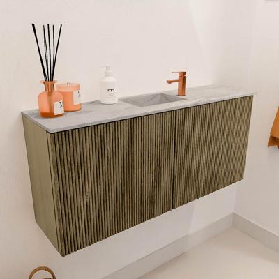 Toiletmeubel Mondiaz Joya Dlux | 90 cm | Meubelkleur Dusk | Faye wastafel Glace Wasbak Midden | 1 kraangat