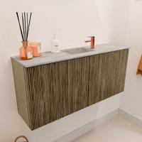 Toiletmeubel Mondiaz Joya Dlux | 90 cm | Meubelkleur Dusk | Faye wastafel Glace Wasbak Midden | 1 kraangat