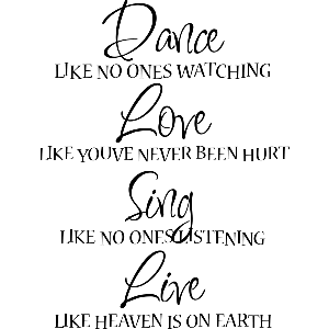 Dance like - Muursticker