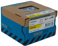 Proftec spaanplaatschroef vz pk +snijpunt torx tx20 (+bit) 4.5x40/24 | 200 stuks - 5206.01.33601