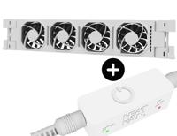 Heatfan 4 - radiatorventilator solo - wit + touch sensor