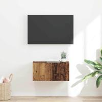 TV Wandkast Oud Hout 60 x 31 x 29.5 cm Bewerkt hout