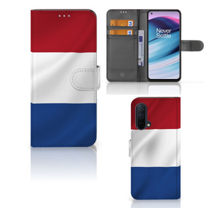 OnePlus Nord CE 5G Bookstyle Case Nederlandse Vlag